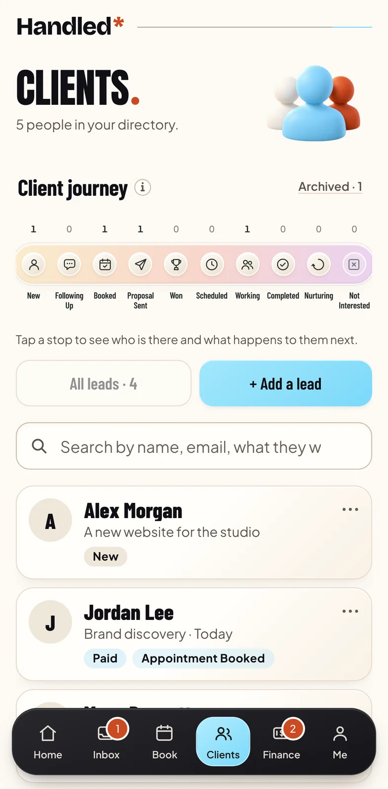 The client journey: every client on their step